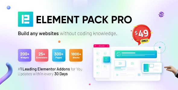 Element Pack 9.8.7 – by BDThemes – Free GPL Premium WordPress Plugin