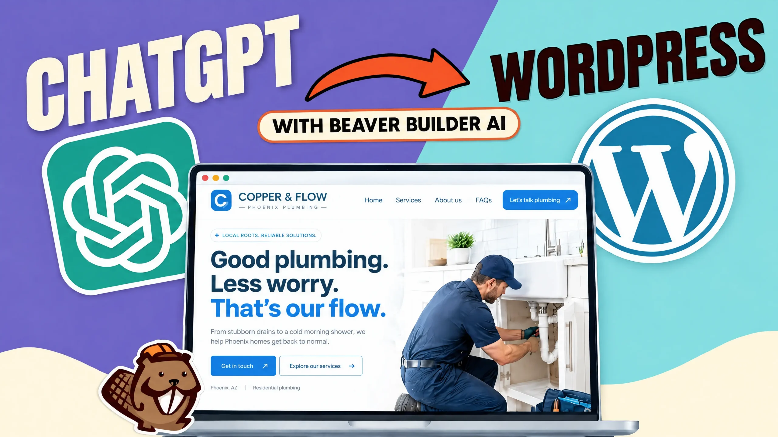 Transforming Your ChatGPT Website into a WordPress Site Using Beaver Builder AI